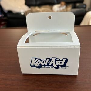 Kool-Aid White Dispenser, perfect for keeping your cupboards organized.